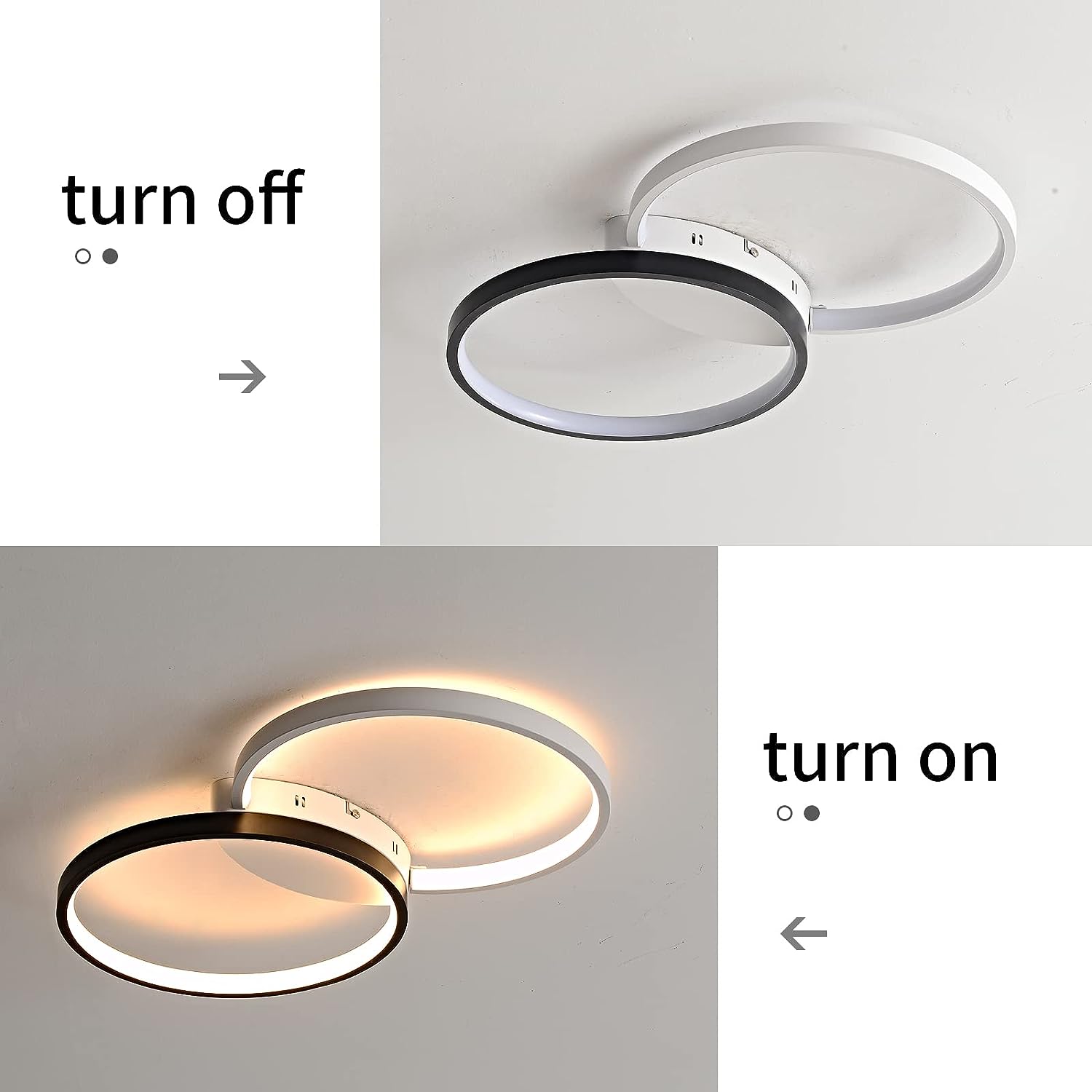 Preventa: La lámpara empotrada en blanco y negro para techos