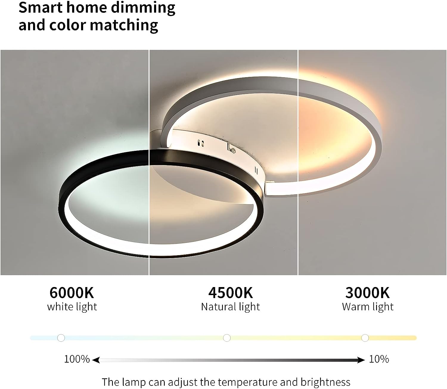 Preventa: La lámpara empotrada en blanco y negro para techos