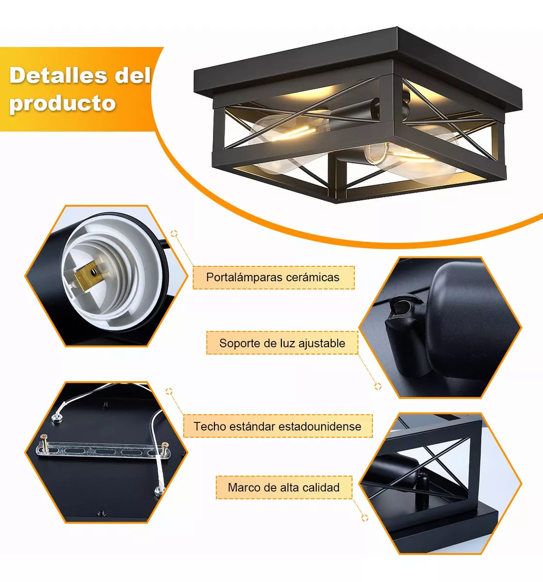 DOPWII Lámparas De Techo Modernas Luz Industrial Colgant E26 1pcs