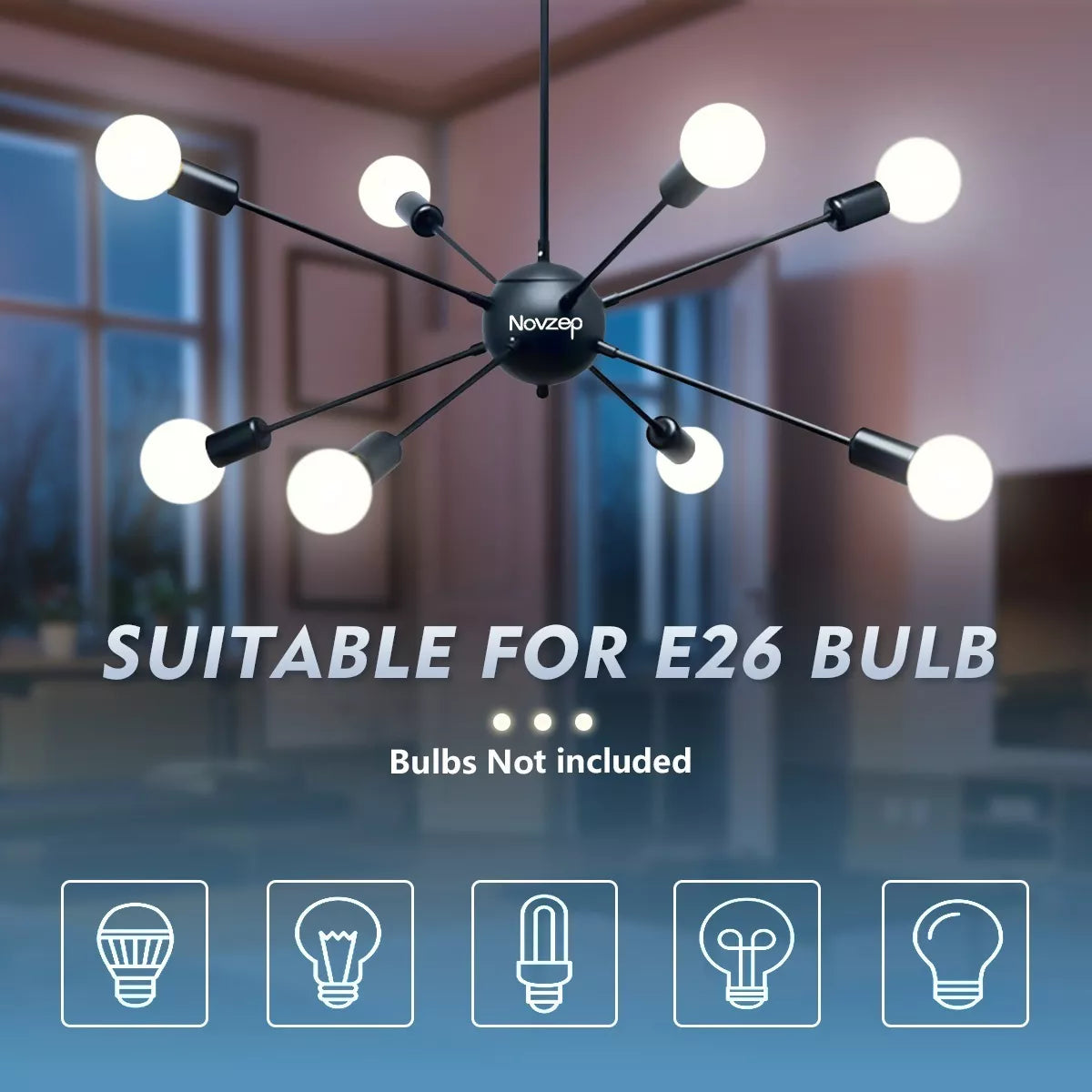 DOPWII Lámpara De Techo Vintage Colgante Industrial 8luces