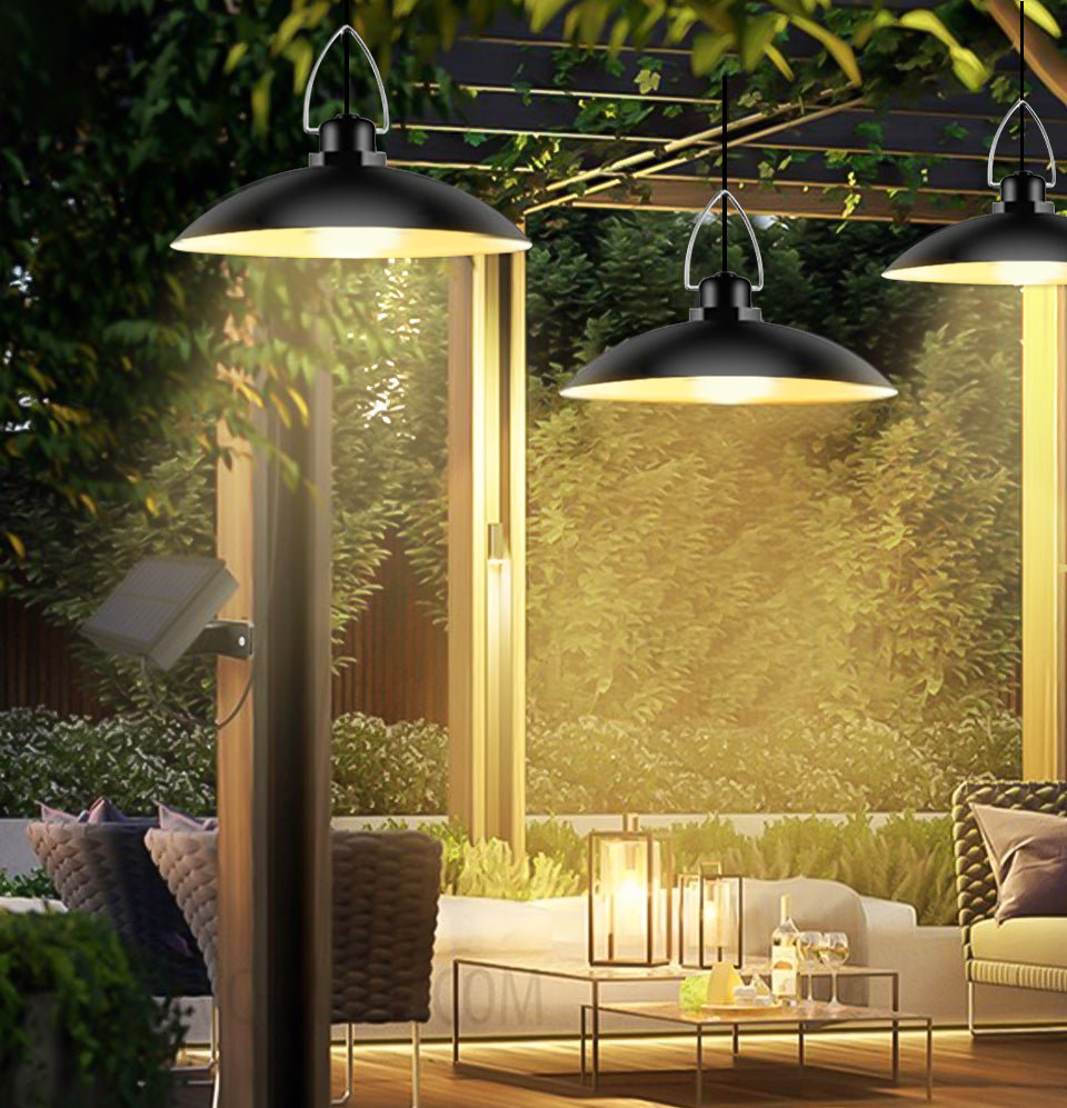 Dopwii Lámpara Solar Recargable Con 3 Cabezales Ajustables 60 Led