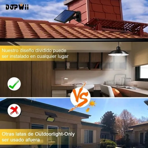 Dopwii Lámpara Solar Exterior Impermeable Cable Para Exteriores 3 M