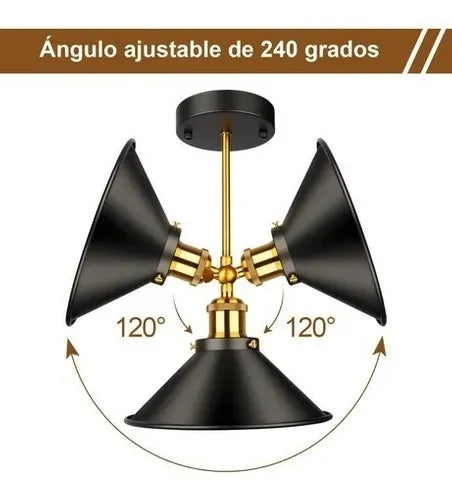 Dopwii Lamparas De Pared Interior Focos Vintage Industrial E26 3pz