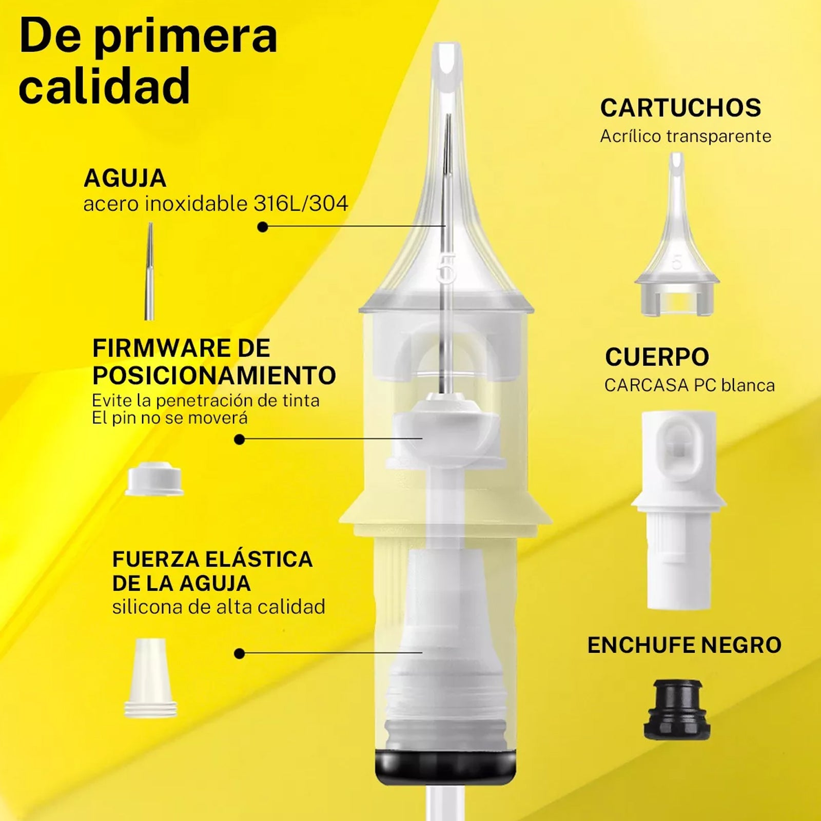Agujas de tatuaje Cartridge 20Pcs Aguja mixta #12 Redonda Estándar Liner 3RL 5RL 7RL 9RL 11RL