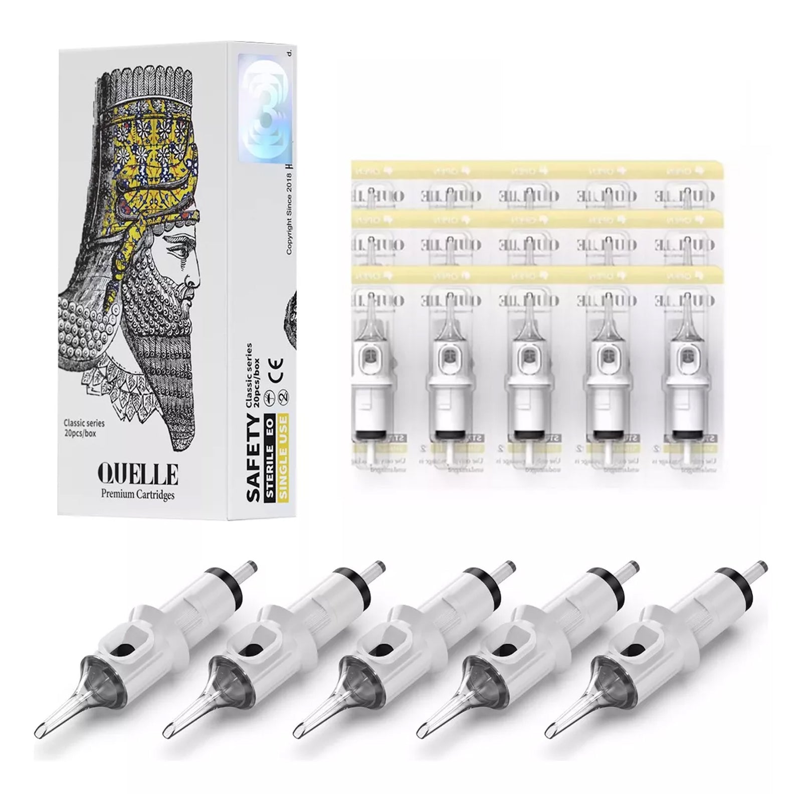Agujas de tatuaje Cartridge 20Pcs Aguja mixta #12 Redonda Estándar Liner 3RL 5RL 7RL 9RL 11RL