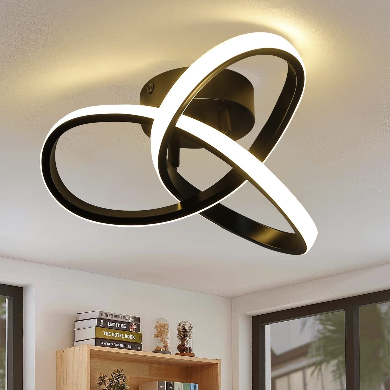 Preventa: Lámpara de techo LED Nettlife blanco cálido 3000K diseño geométrico, antideslumbrante