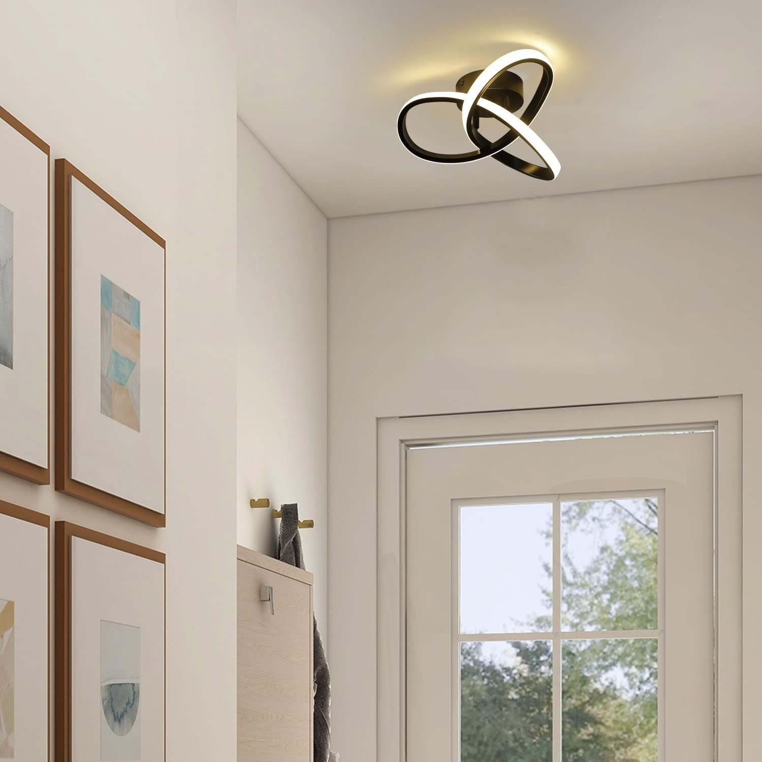 Preventa: Lámpara de techo LED Nettlife blanco cálido 3000K diseño geométrico, antideslumbrante