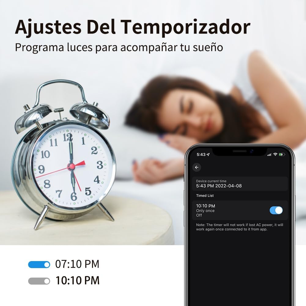 Preventa: Focos Inteligentes Alexa, 4Pcs Foco RGB Led 9W (Equivalente a 80W) 800lm, Control Remoto de APP, WiFi y Bluetooth, Alexa y Google Compatible