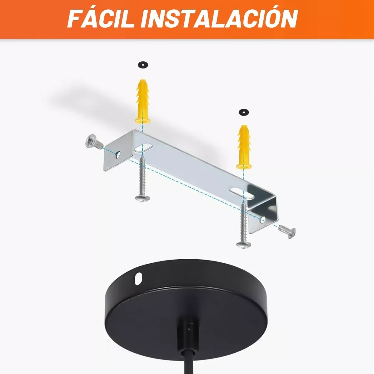 DOPWII Led Lámparas De Techo Colgante Industrial (3 Piezas) 60w