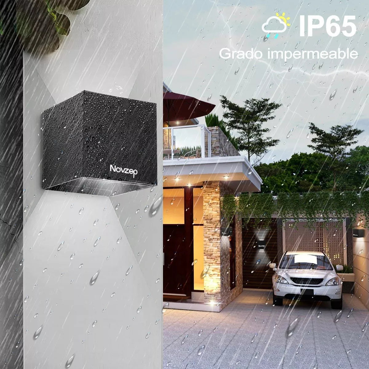 DOWPII Lámpara De Pared Para Interior/exterior Luz Led 1pzs