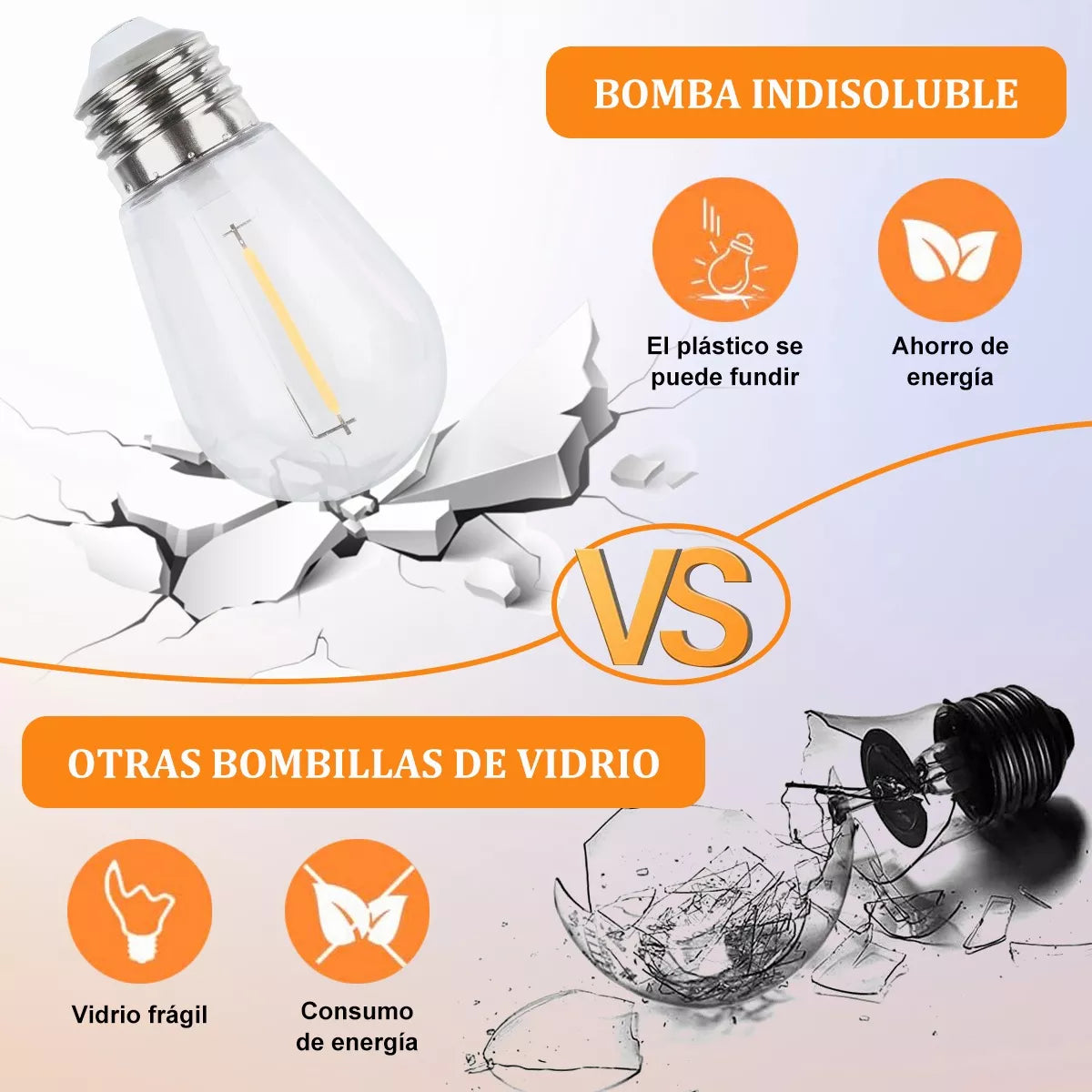 DOPWII Guirnalda De Luces 15+1 Led S14 Focos 15m Exterior Vintage