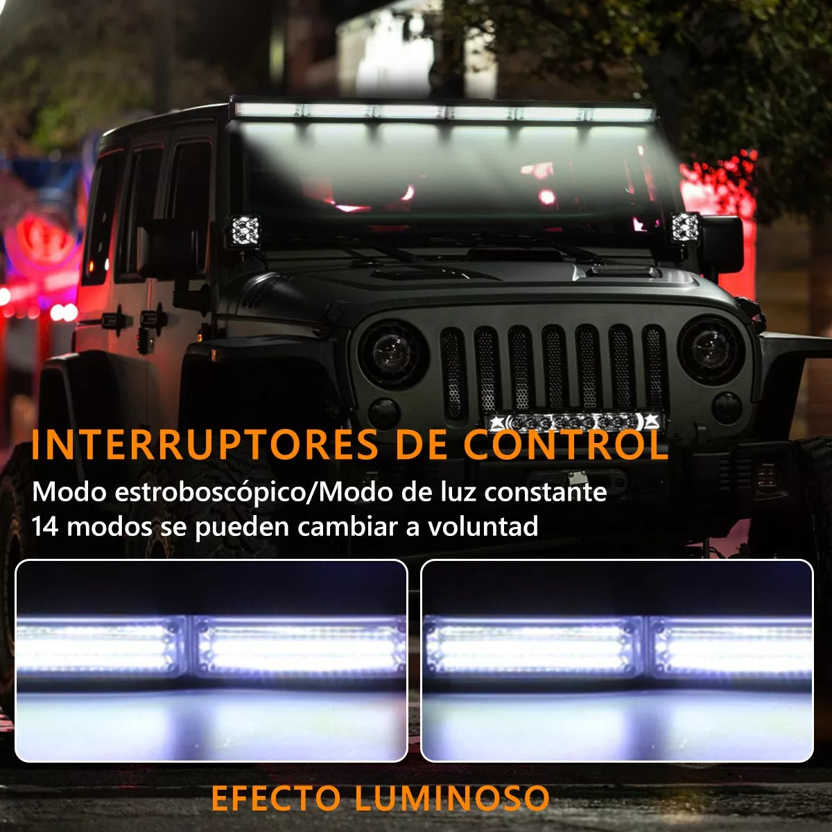 DOPWII Barra Torreta Estrobo Código Leds Cob Policia 34 PuLG 60w 4