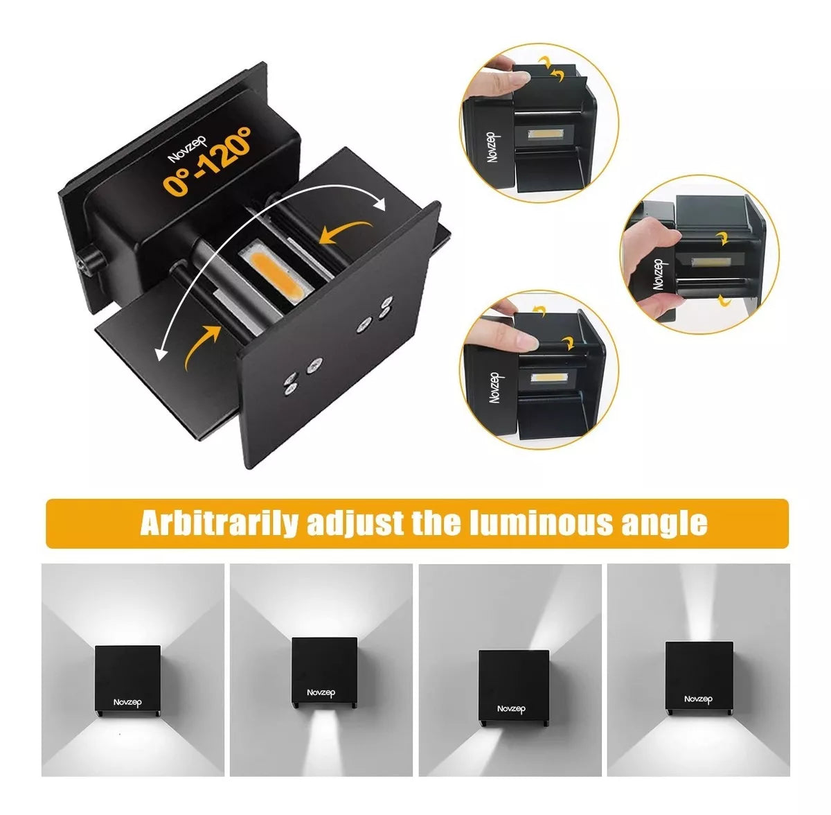 DOWPII Lámpara De Pared Para Interior/exterior Luz Led 1pzs