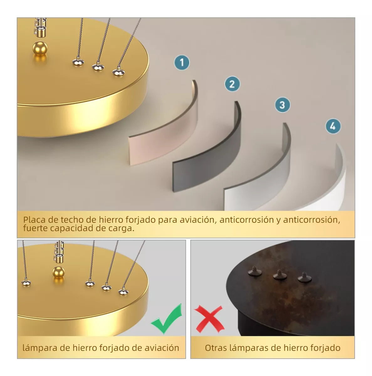 DOPWII Lámpara De Techo Colgante Iluminación Moderna Regulable Led