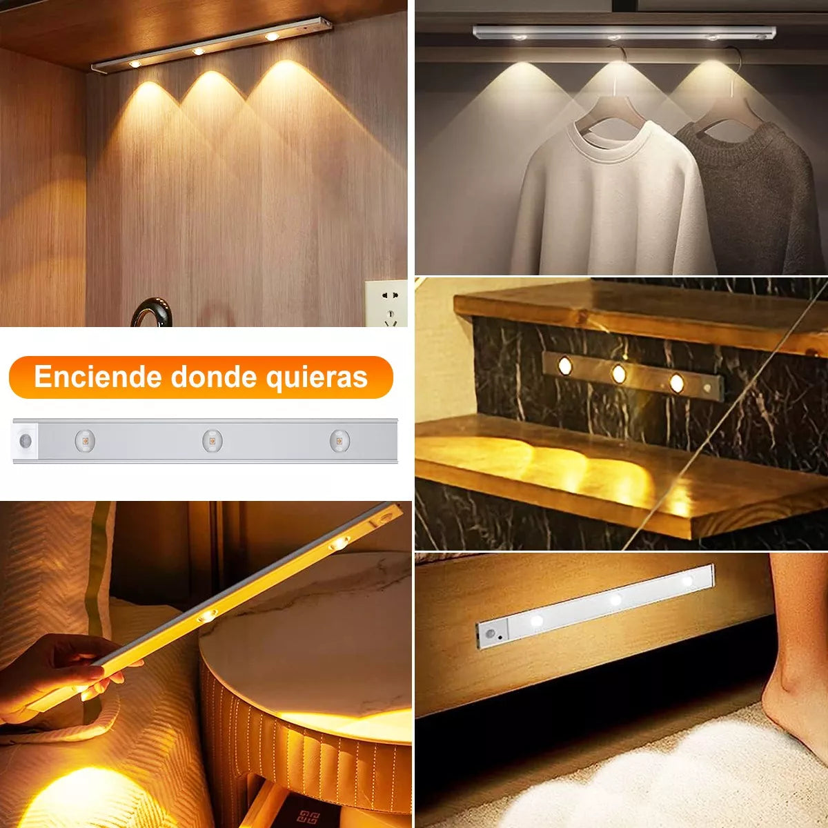 DOPWII Lamparas De Pared Led Inteligentes Interior Con Sensor 40cm