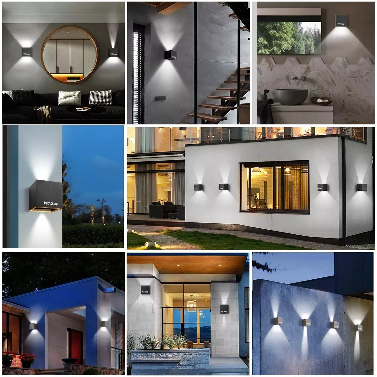 DOWPII Lámpara De Pared Para Interior/exterior Luz Led 1pzs