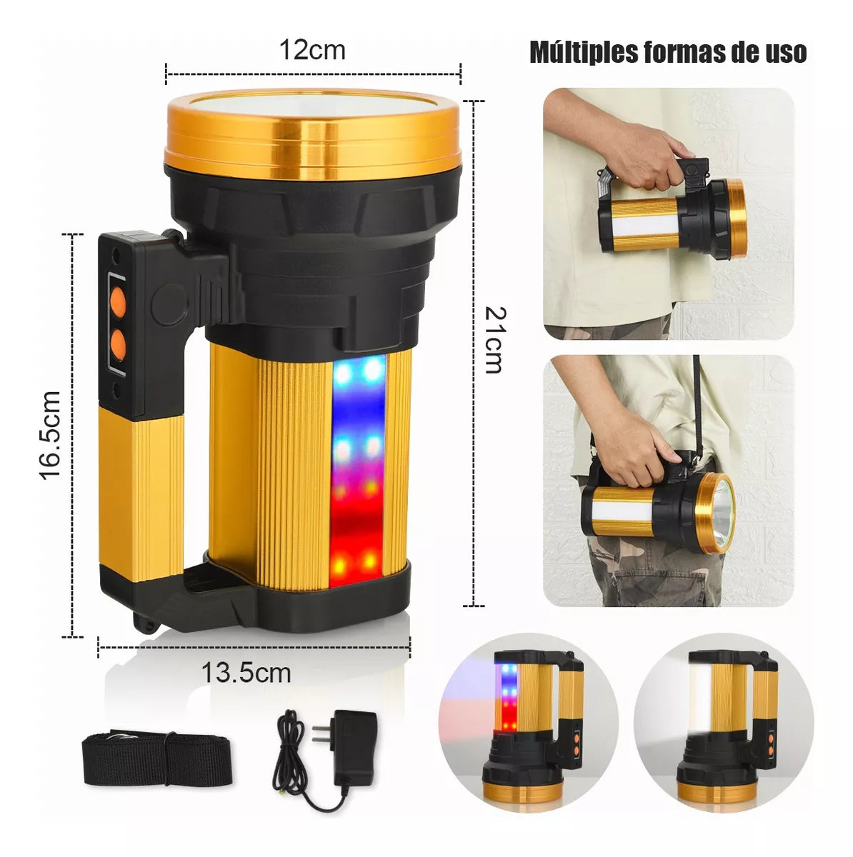 Preventa:Linterna Recargable Led De Manoalta Potencia Lampara Tactica