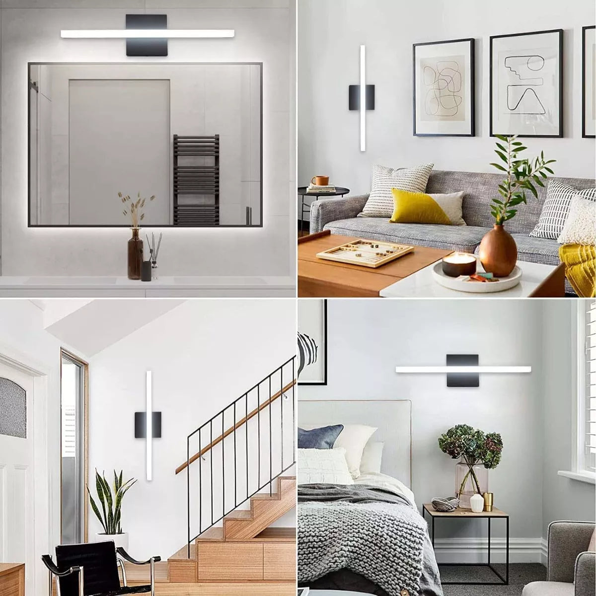 DOPWII Lámpara De Pared Para Espejo De Baño Luz Moderno Led 60cm