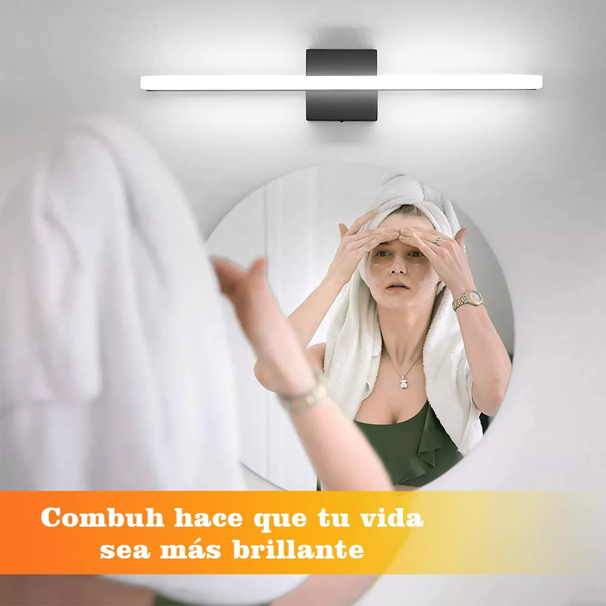 DOPWII Lámpara De Pared Para Espejo De Baño Luz Moderno Led 60cm