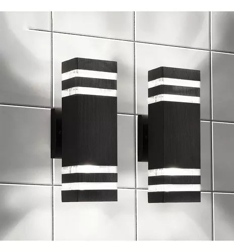 DOPWII Lámpara De Pared Impermeable Led Luz Con 2 Bombillas